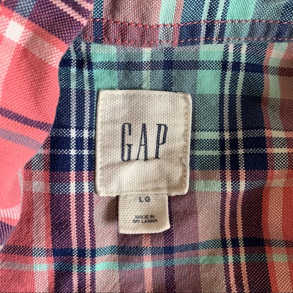 Gap Men Plaid Long Sleeve LG - Picture 10 of 10